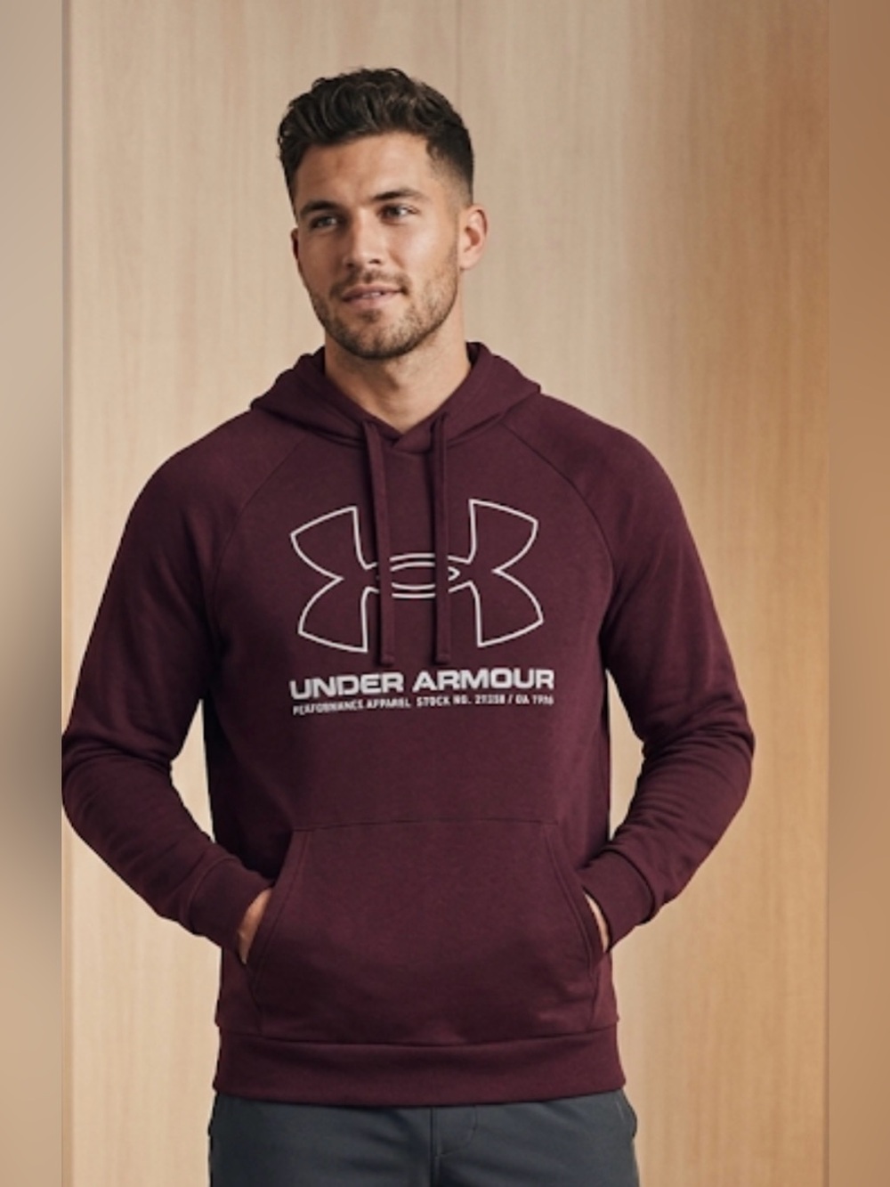 Under Armour Men's Burgundy Hoodie